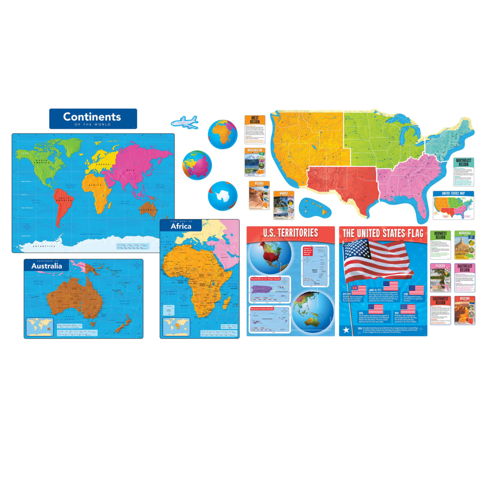 Trend Essential Skills Explore Set, The United States And The Continents, Grades 1 To 12 MPN:T-ESMAP