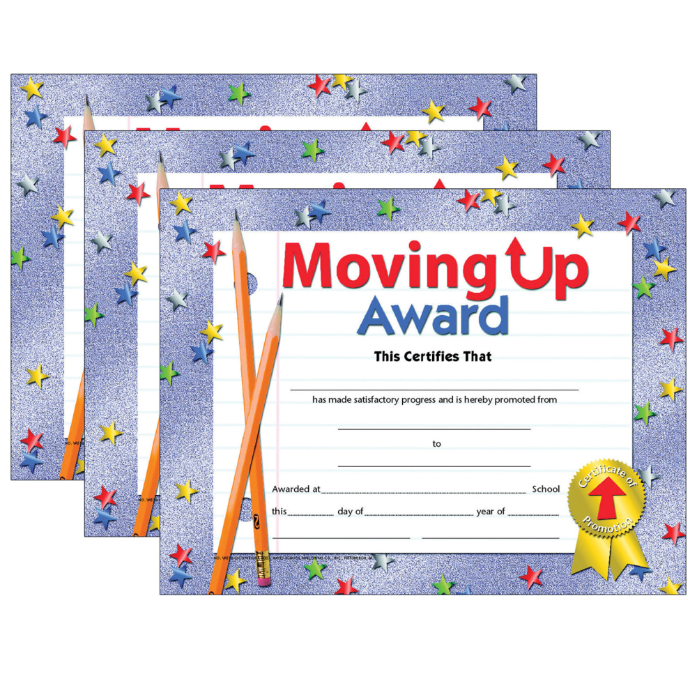 Hayes Publishing Moving Up Award, 30 Per Pack, Set Of 3 Packs MPN:H-VA518-3