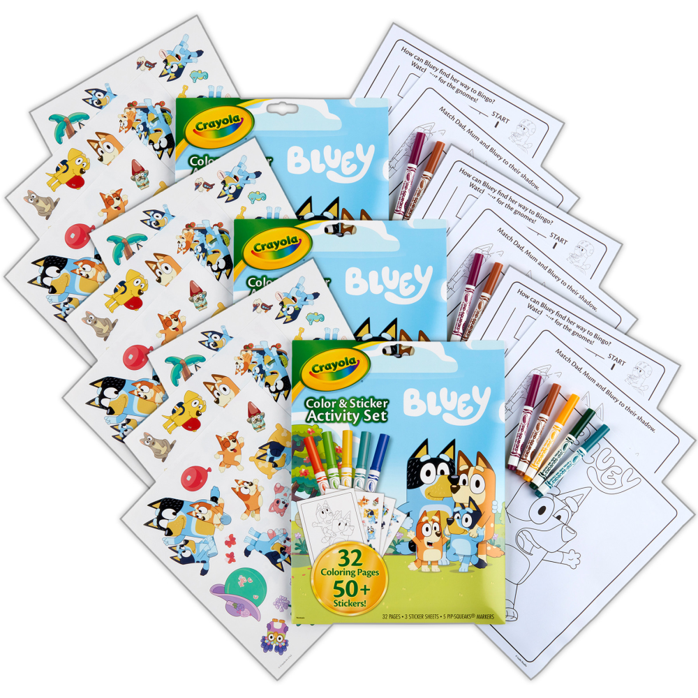 Crayola Color & Sticker Activity Set, Bluey, MPN:BIN042743-3