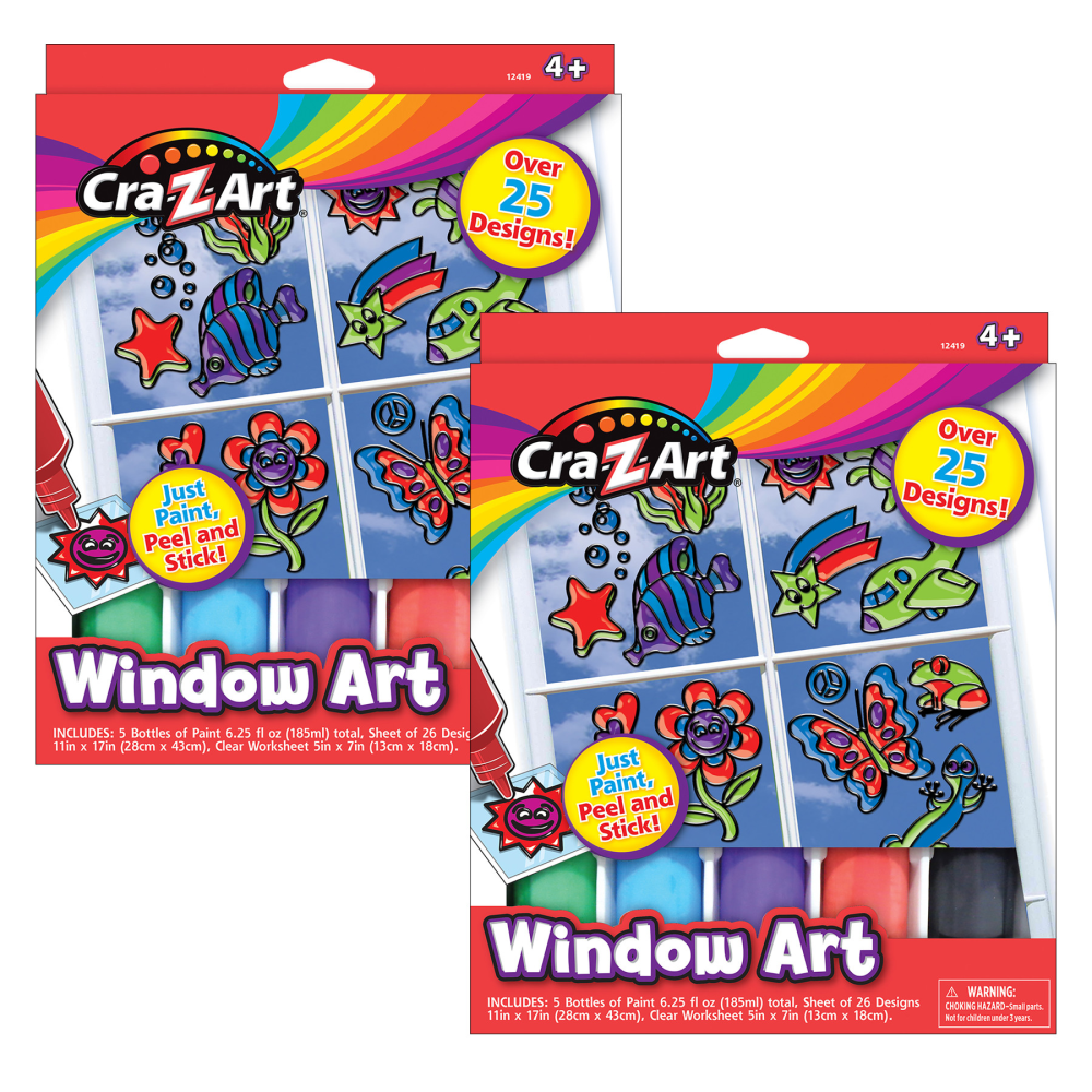 Cra-Z-Art Window Art Set, Pack Of 2 Sets MPN:CZA124194-2