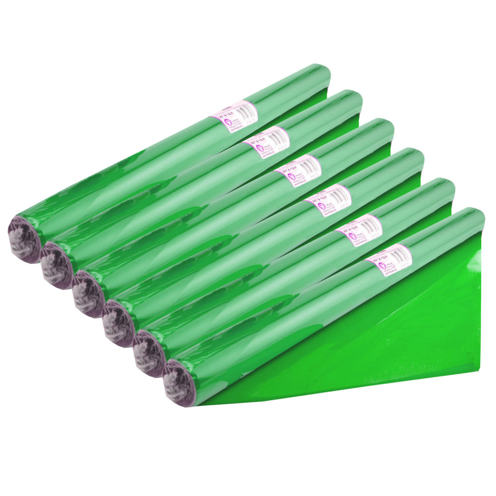 Hygloss Cello-Wrap Rolls, 20in x 12-1/2ft, Green, Pack Of 6 Rolls MPN:HYG71503-6
