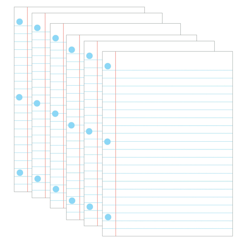 Ashley Productions Magnetic Notebook Page, 8-1/2in x 11in, Pack Of 6 MPN:ASH10128-6
