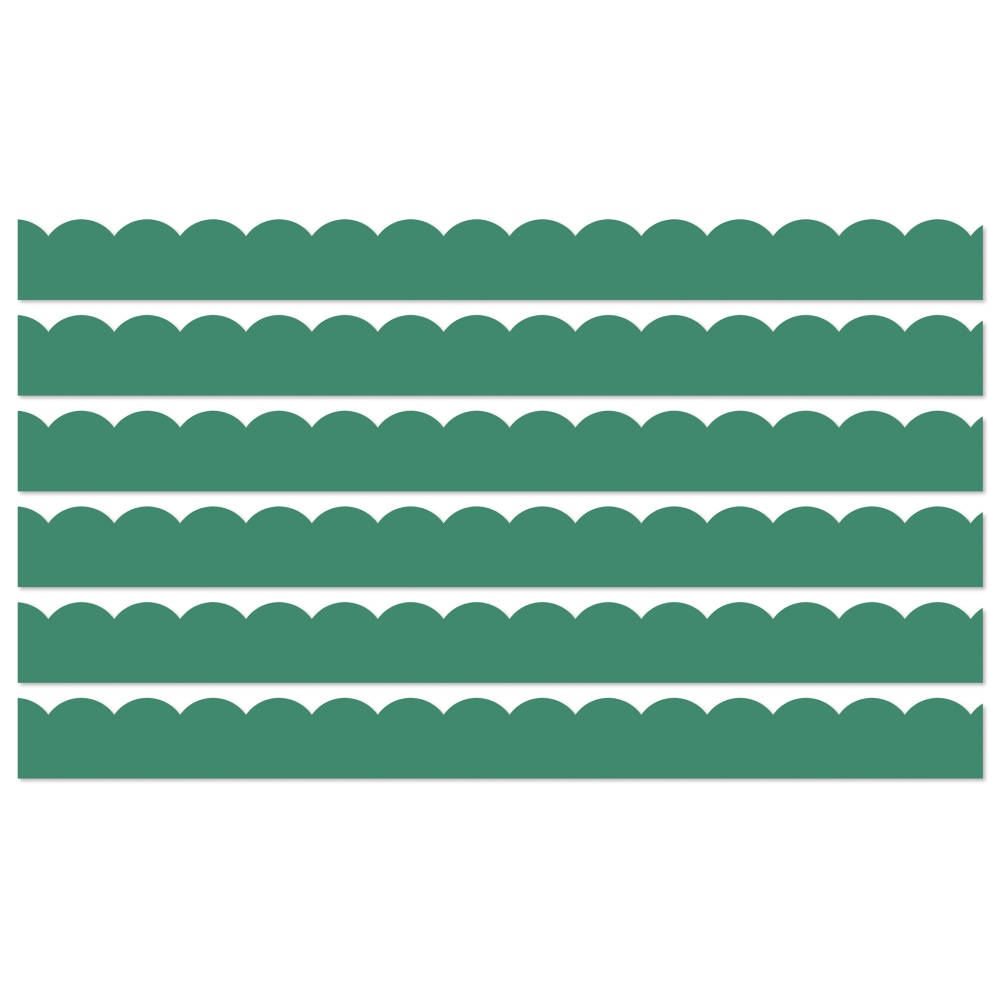 Carson Dellosa Education Scalloped Bulletin Board Borders, Grow Together Jade Green, 39ft Per Pack, Set Of 6 Packs MPN:CD-108489-6