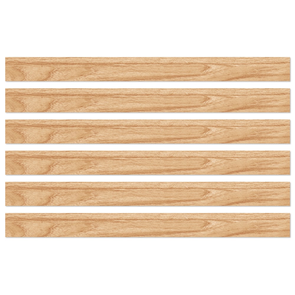 Carson Dellosa Education Straight Borders, Grow Together Light Wood Grain, 36ft Per Pack, Set Of 6 Packs MPN:CD-108491-6