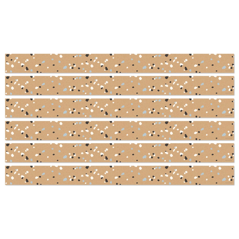 Carson Dellosa Education Straight Border, We Belong Speckled Kraft, 36ft Per Pack, Set Of 6 Packs MPN:CD-108496-6