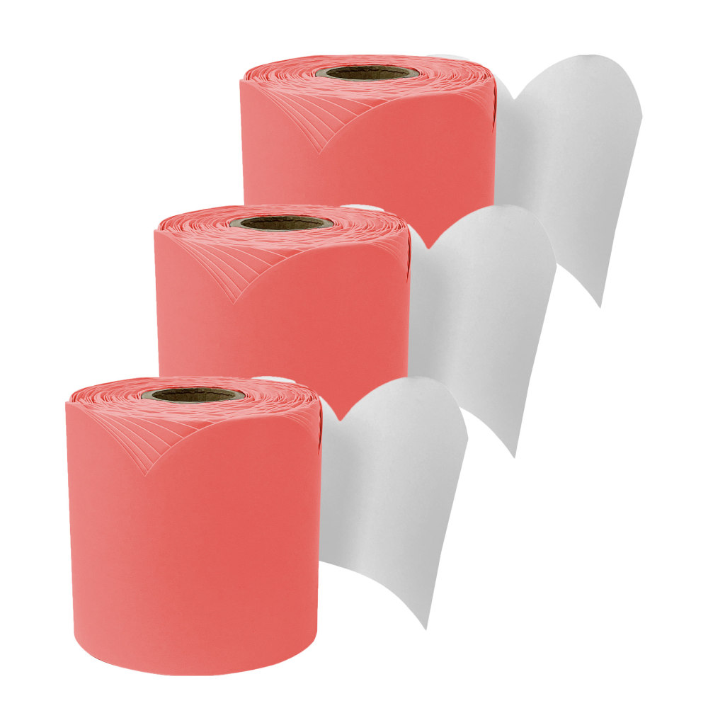 Carson Dellosa Education Rolled Scalloped Bulletin Board Border, Salmon, 65 Feet, Pack Of 3 MPN:CD-108528-3
