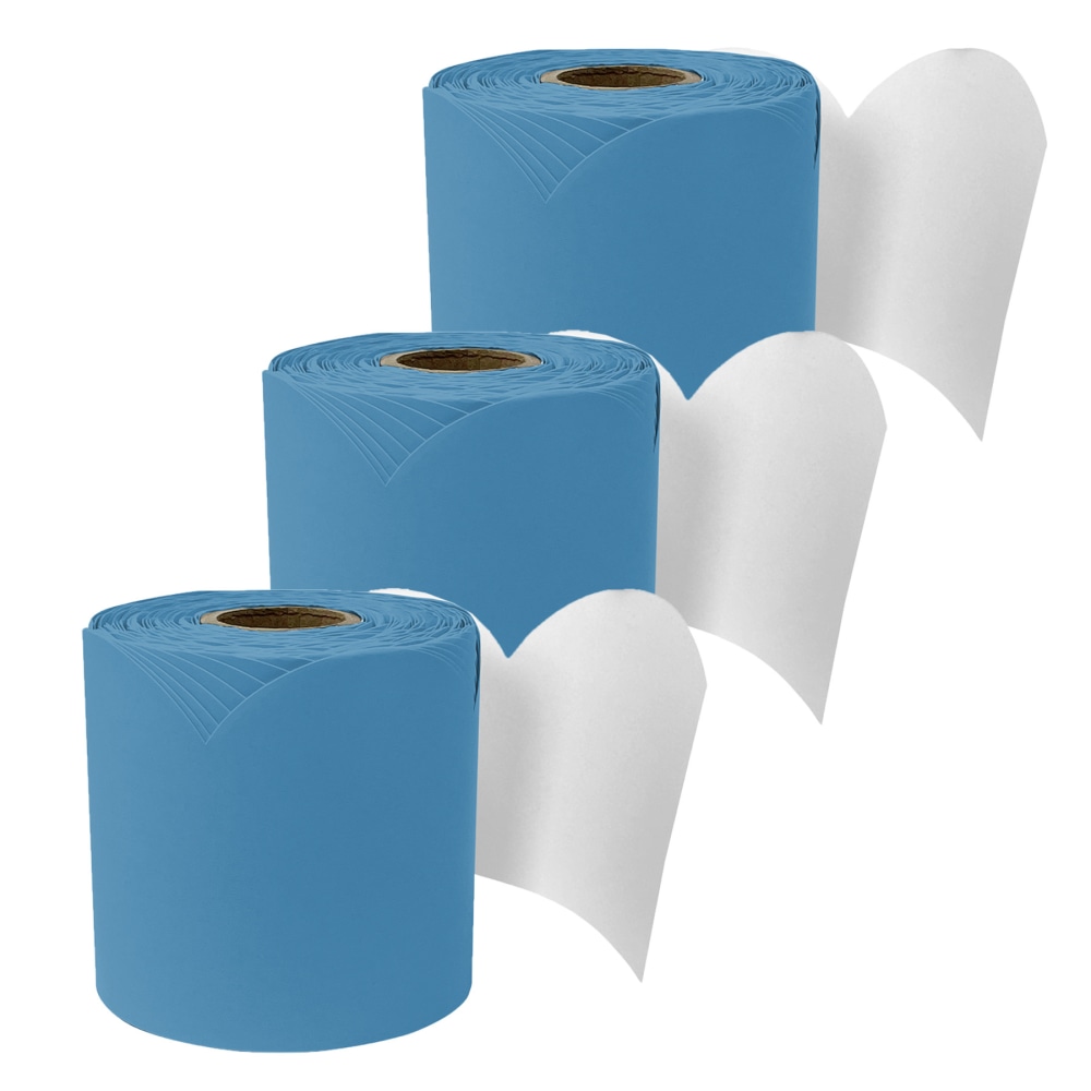 Carson Dellosa Education Rolled Scalloped Bulletin Board Border, Ocean Blue, 65 Feet, Pack Of 3 MPN:CD-108534-3