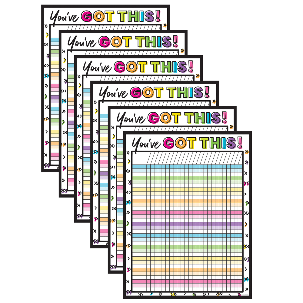 Carson Dellosa Education Incentive Chart, Kind Vibes 17in x 22in, Pack Of 6 MPN:CD-114313-6