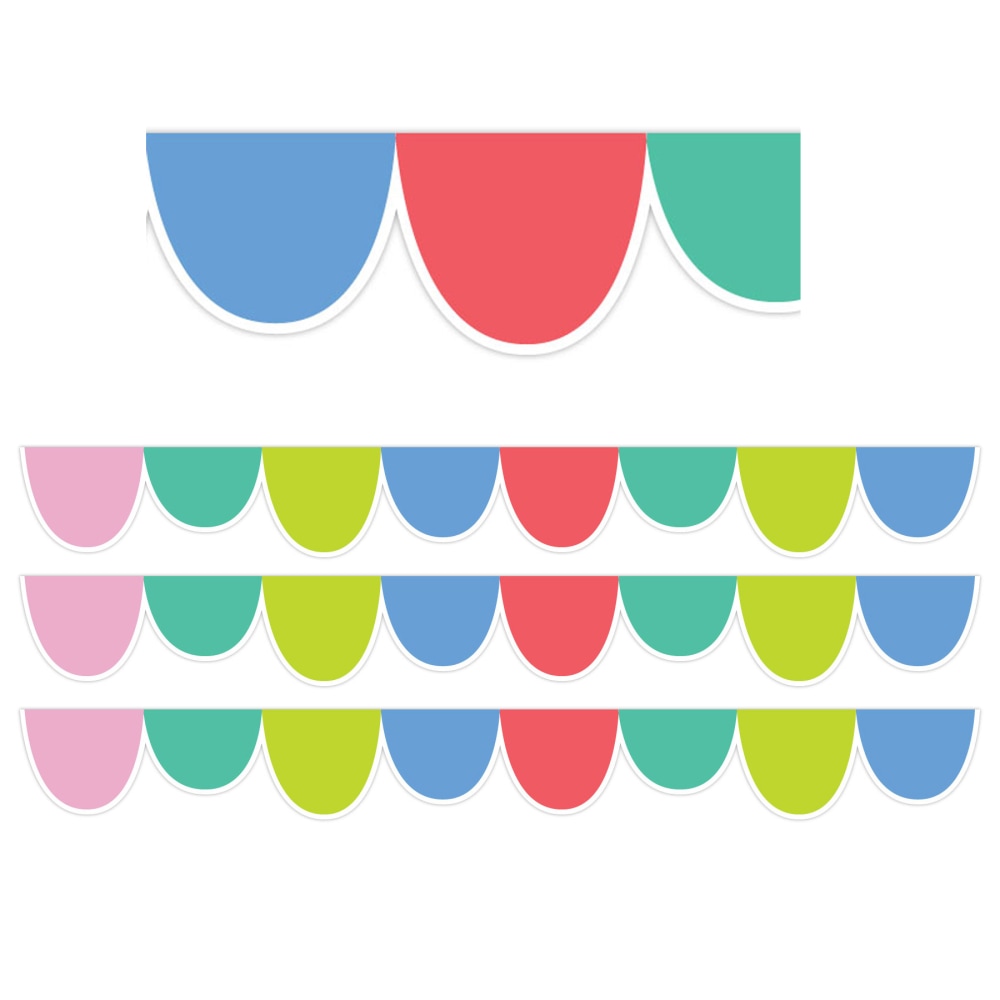 Creative Teaching Press EZ Borders, Rainbow Drops, 48' Per Pack, Set Of 3 Packs MPN:CTP10427-3