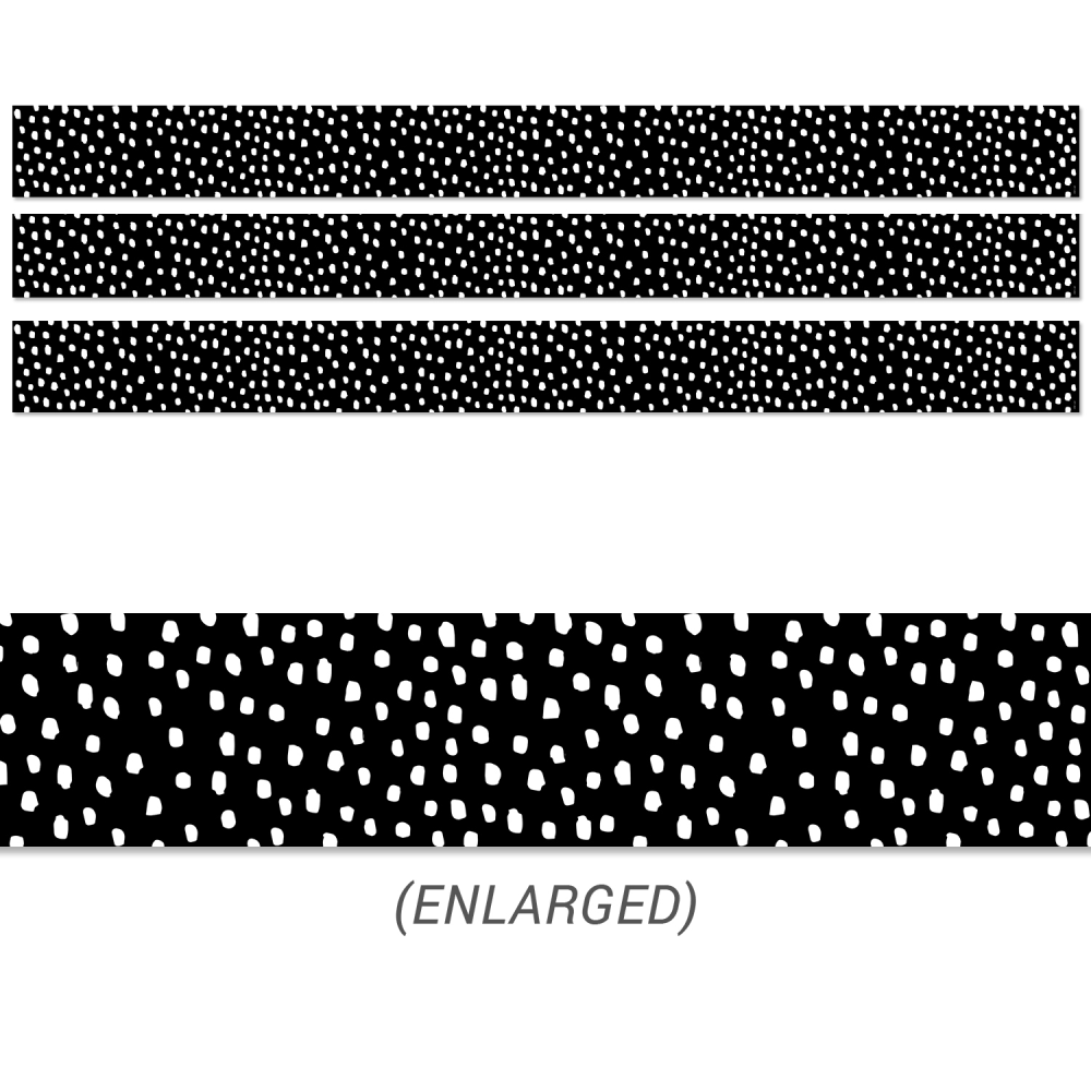 Creative Teaching Press EZ Borders, Messy Dots, 48' Per Pack, Set Of 3 Packs MPN:CTP10452-3