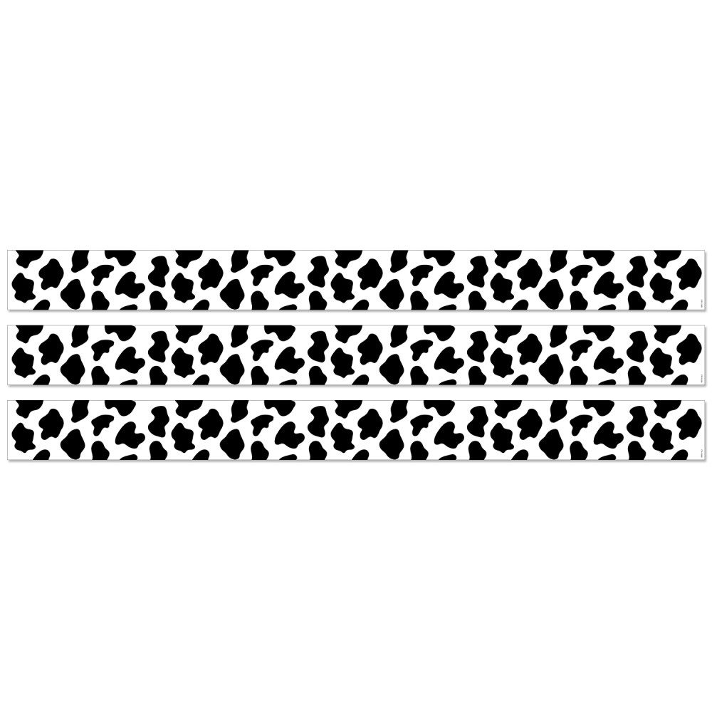 Creative Teaching Press EZ Borders, Cow Print, 24 Borders Per Pack, Set Of 3 Packs MPN:CTP10506-3