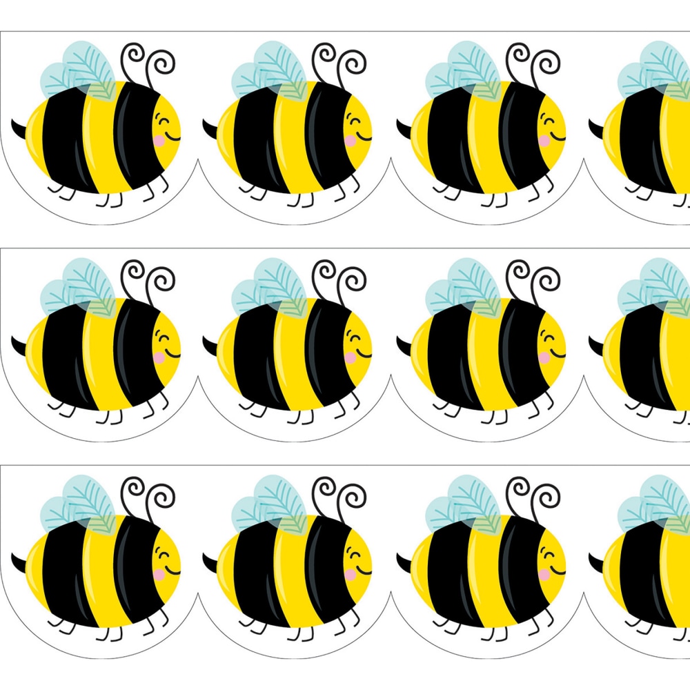 Creative Teaching Press EZ Borders, Busy Bees, 48' Per Pack, Set Of 3 Packs MPN:CTP10596-3