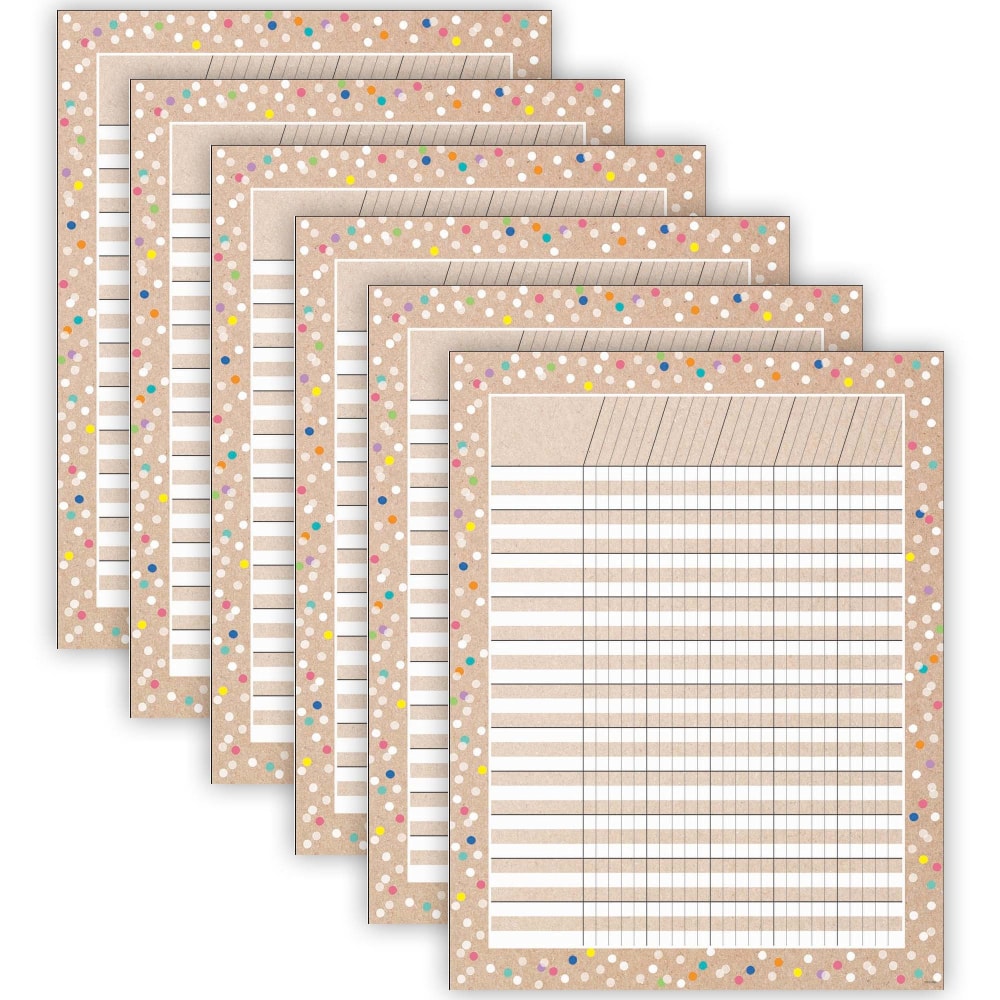 Creative Teaching Press Incentive Chart, Krafty Pop, Pack Of 6 MPN:CTP10897-6