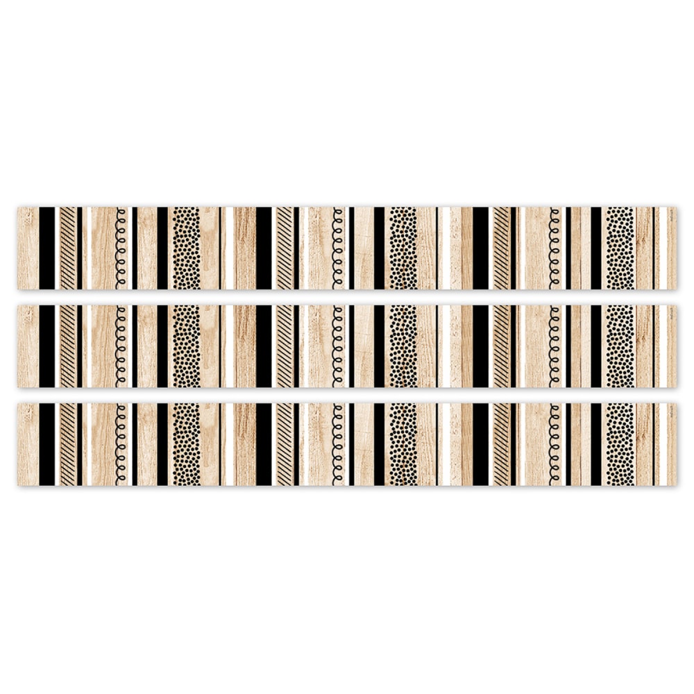Creative Teaching Press EZ Borders, Stripes And Doodles, 24 Borders Per Pack, Set Of 3 Packs MPN:CTP10976-3