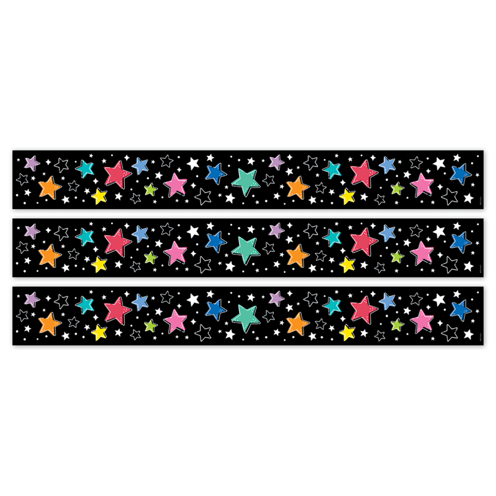 Creative Teaching Press EZ Borders, Star Colors, 24 Borders Per Pack, Set Of 3 Packs MPN:CTP10982-3