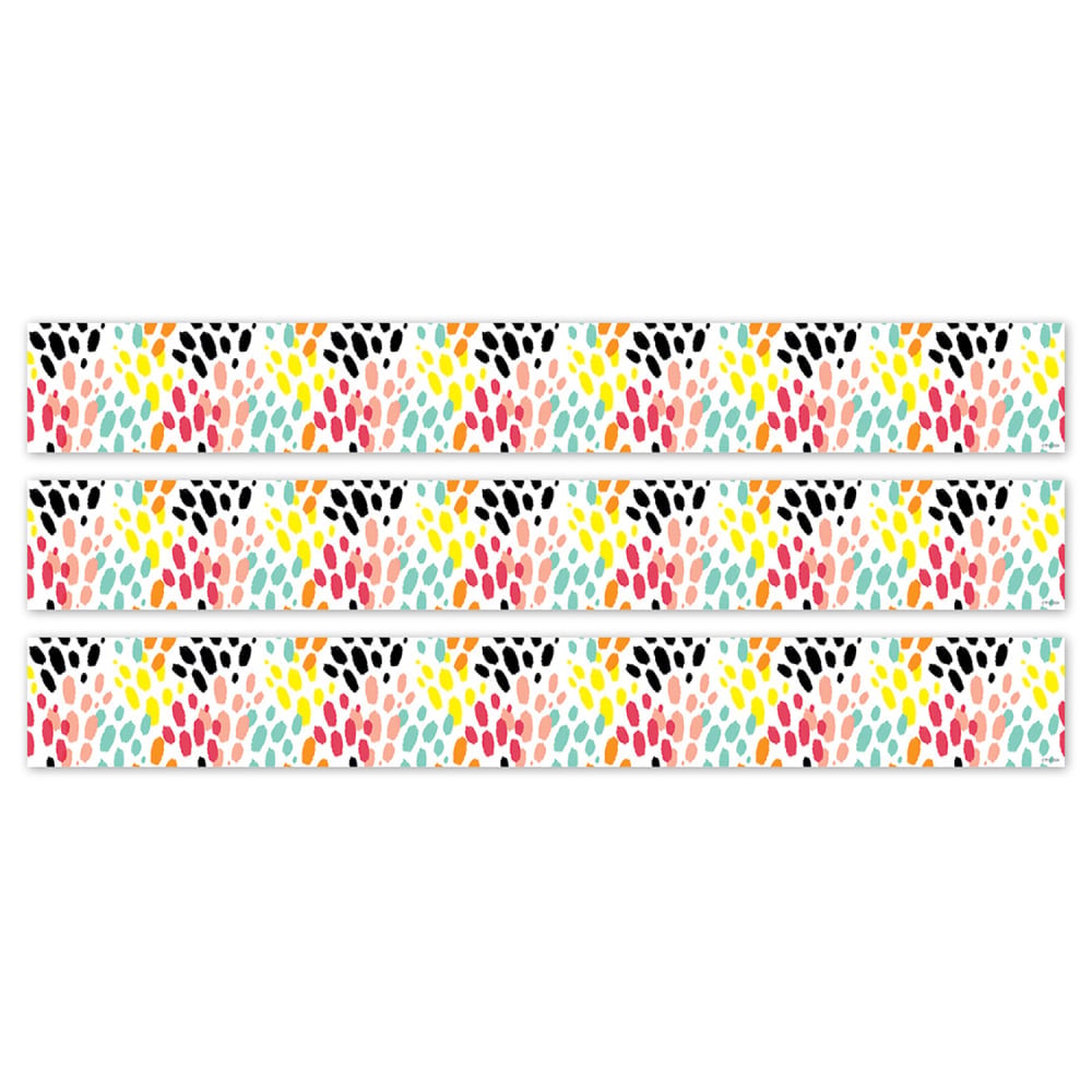 Creative Teaching Press EZ Borders, Jungle Friends Messy Tracks, 24 Borders Per Pack, Set Of 3 Packs MPN:CTP10986-3