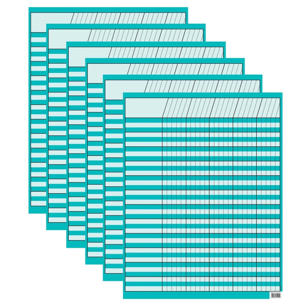 Creative Teaching Press Incentive Chart, Turquoise, 17in x 22in, Pack Of 6 MPN:CTP5105-6