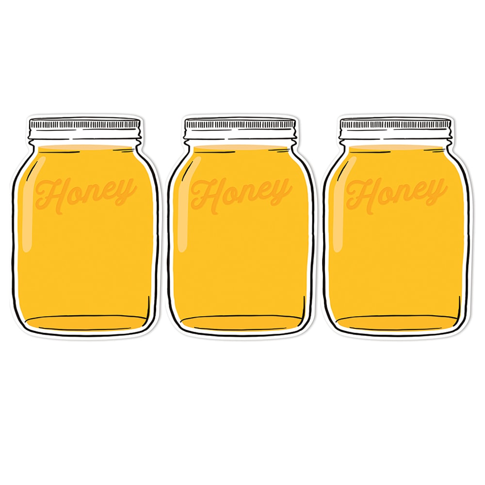 Eureka Paper Cut-Outs, The Hive Mason Jar, 36 Cut-Outs Per Pack, Set Of 3 Packs MPN:EU-841570-3