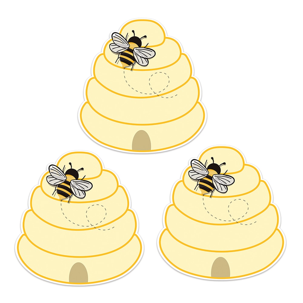 Eureka Paper Cut-Outs, The Hive Beehive, 36 Cut-Outs Per Pack, Set Of 3 Packs MPN:EU-841571-3