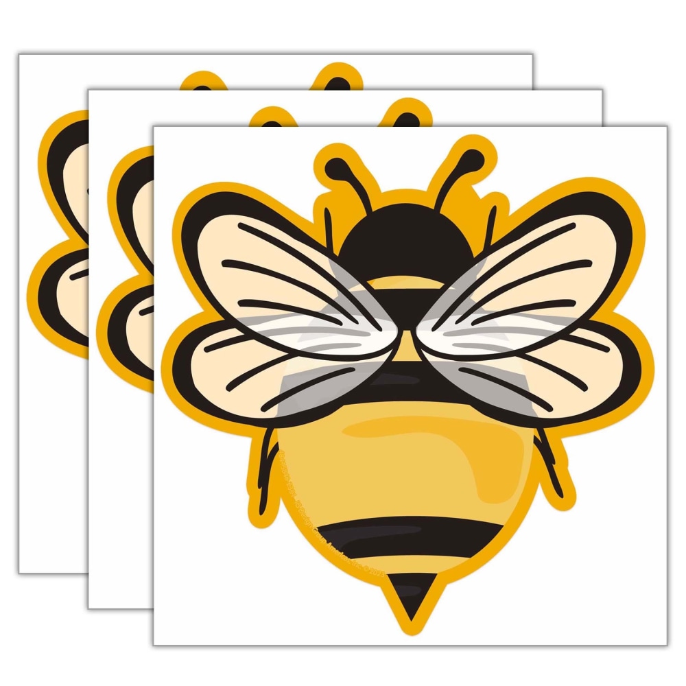Eureka Paper Cut-Outs, Bees, 5-1/2in x 5-1/2in, 36 Cut-Outs Per Pack, Bundle Of 3 Packs MPN:EU-841584-3
