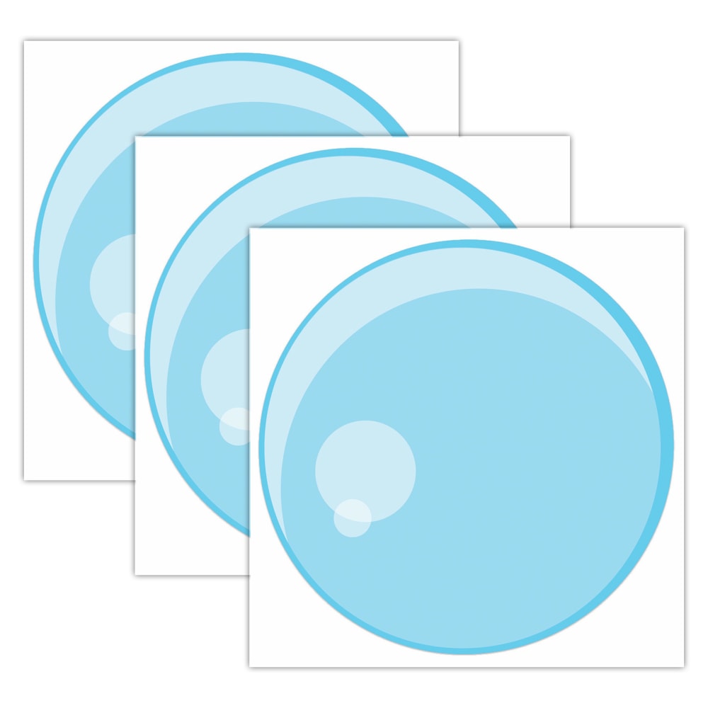 Eureka Paper Cut-Outs, Seas the Day Bubbles, 5-1/2in x 5-1/2in, 36 Cut-Outs Per Pack, Bundle Of 3 Packs MPN:EU-841590-3