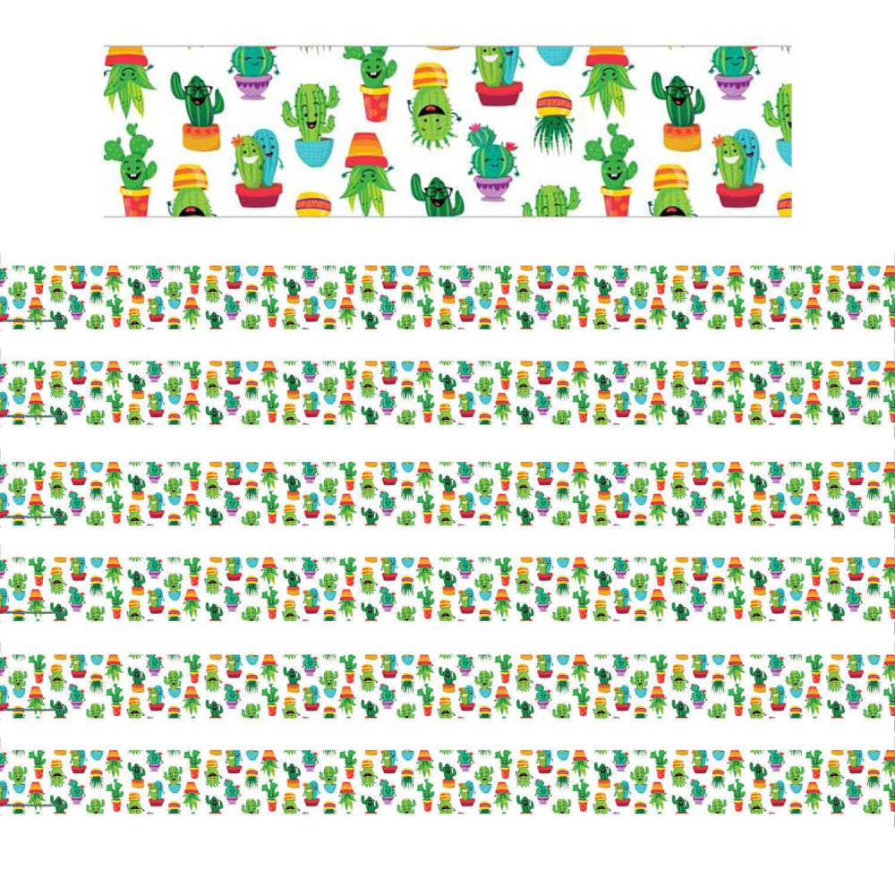 Eureka Deco Trim Packs, 37' x 2-1/4in, A Sharp Bunch Tossed Pattern, Set Of 6 Packs MPN:EU-845272-6