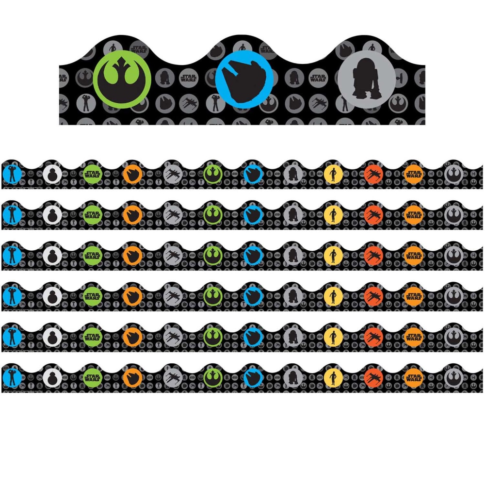 Eureka Deco Trim Packs, 37' x 2-1/4in, Star Wars Super Troopers, Set Of 6 Packs MPN:EU-845287-6