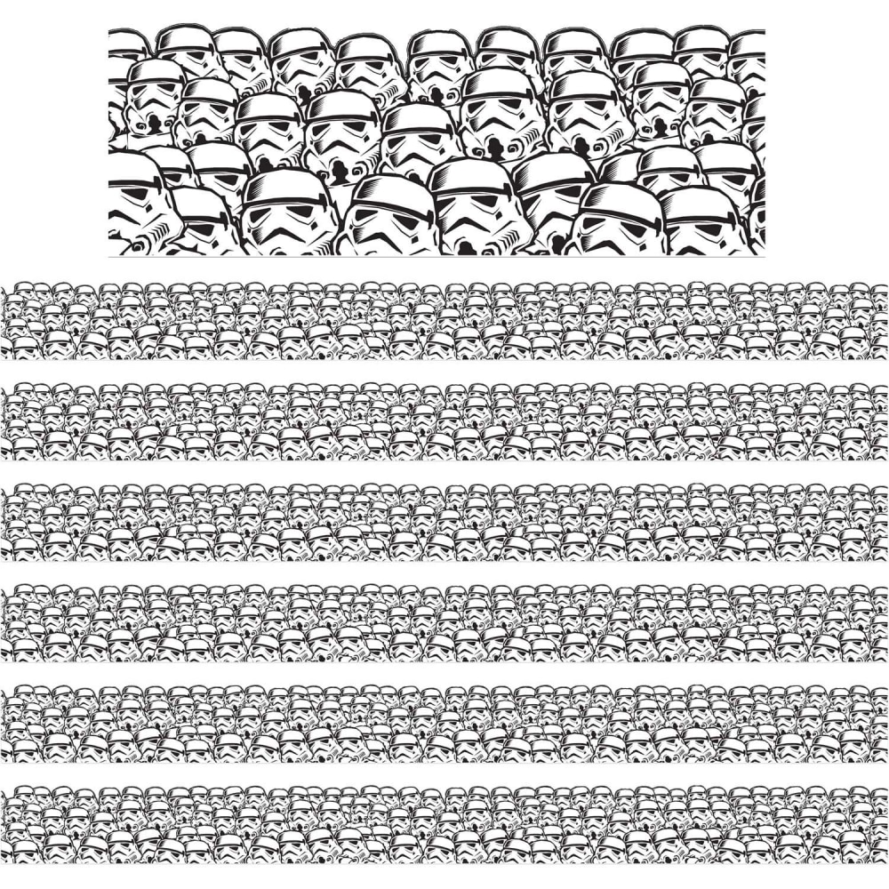 Eureka Extra Wide Die Cut Deco Trim Packs, 37' x 3-1/4in, Star Wars Super Troopers, Set Of 3 Packs MPN:EU-845288-3