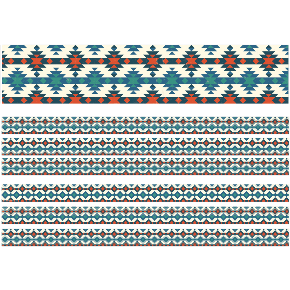 Eureka School Deco Trim, Adventurer Mojave, 37' Per Pack, Set Of 6 Packs MPN:EU-845667-6