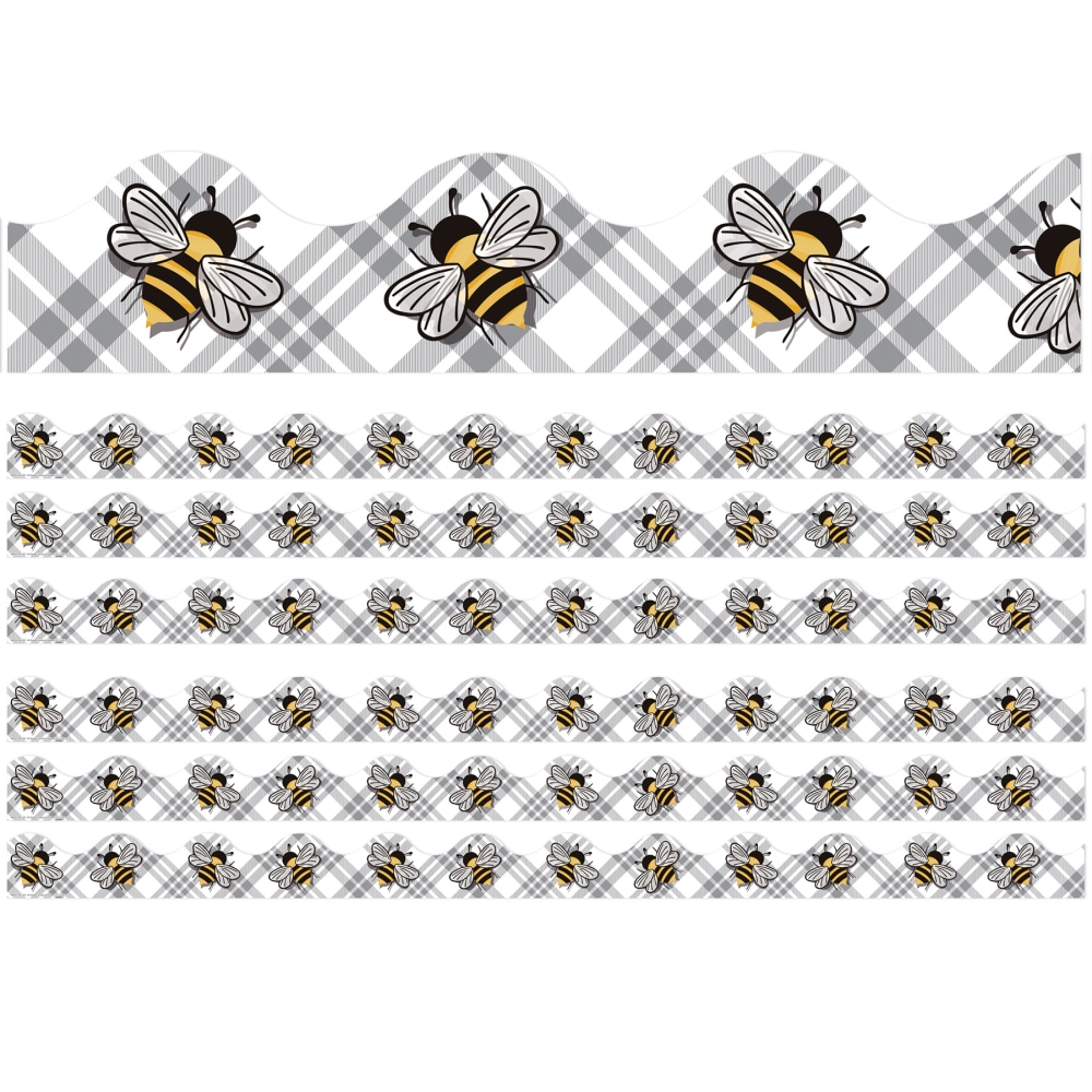 Eureka School Deco Trim, The Hive Bees, 37' Per Pack, Set Of 6 Packs MPN:EU-845672-6