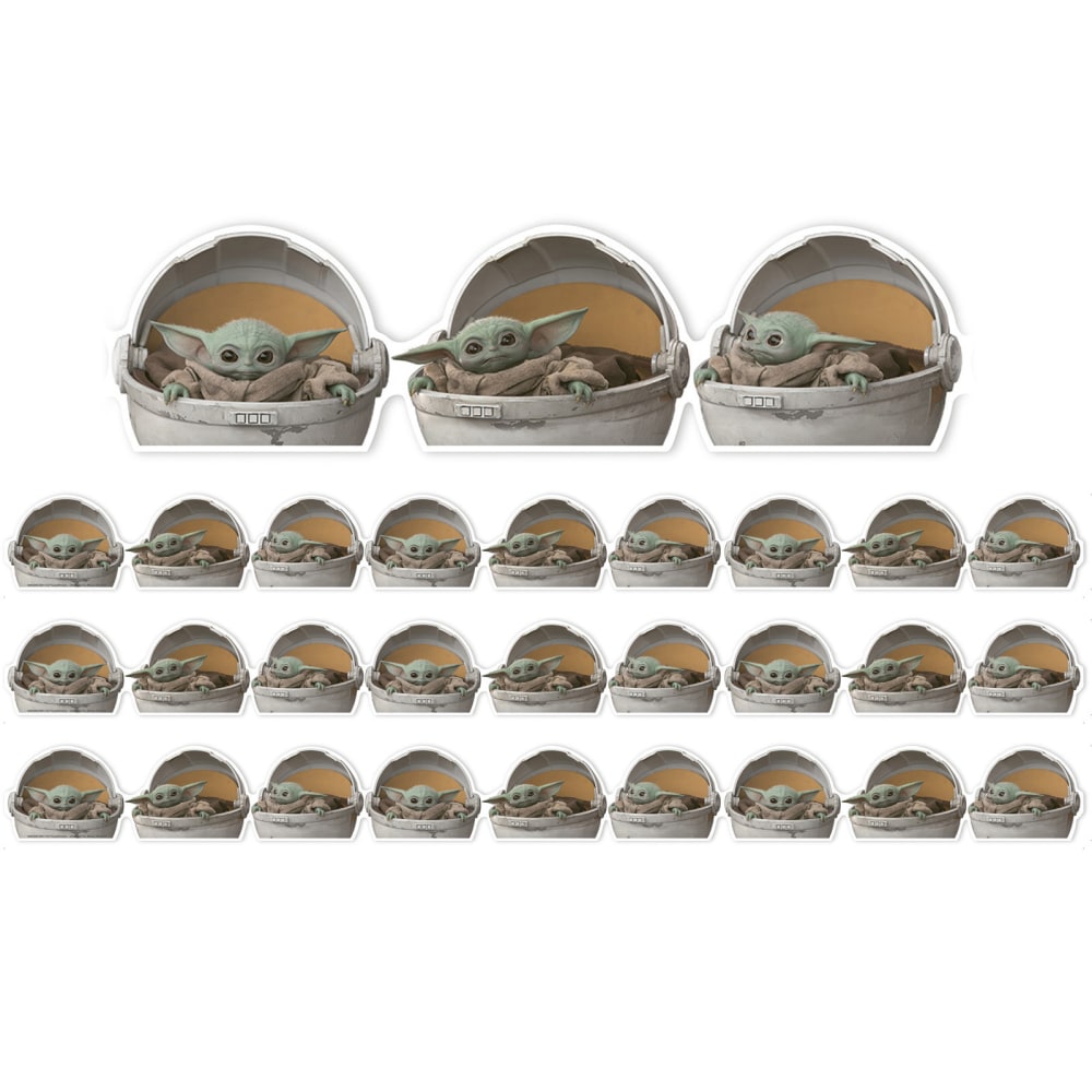 Eureka School Extra-Wide Deco Trim, Star Wars The Mandalorian, 37' Per Pack, Set Of 3 Packs MPN:EU-846304-3