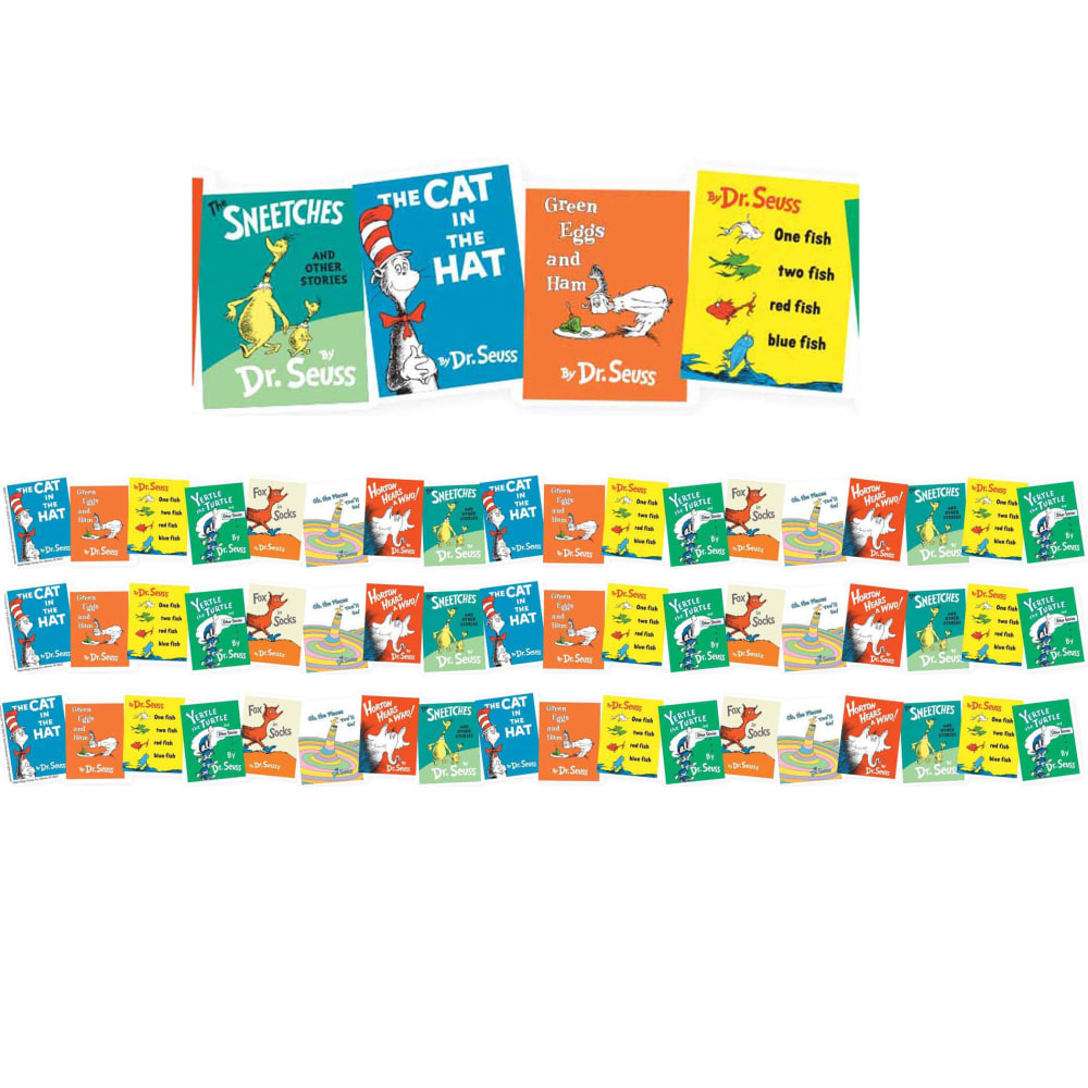 Eureka School Extra-Wide Deco Trim, Favorite Books, 37' Per Pack, Set Of 3 Packs MPN:EU-846311-3