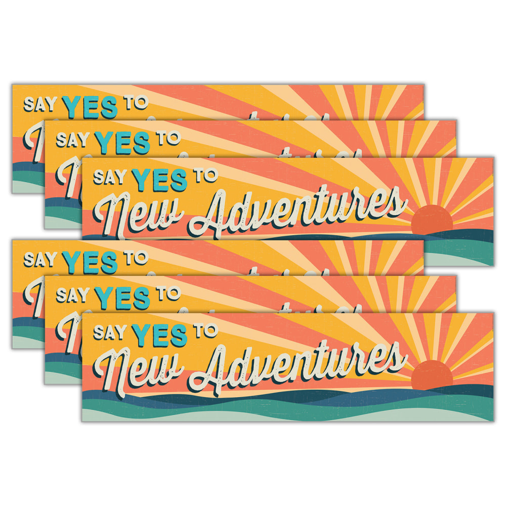 Eureka Adventurer Horizontal Banners, 45in x 12in, Bundle Of 6 Banners MPN:EU-849343-6
