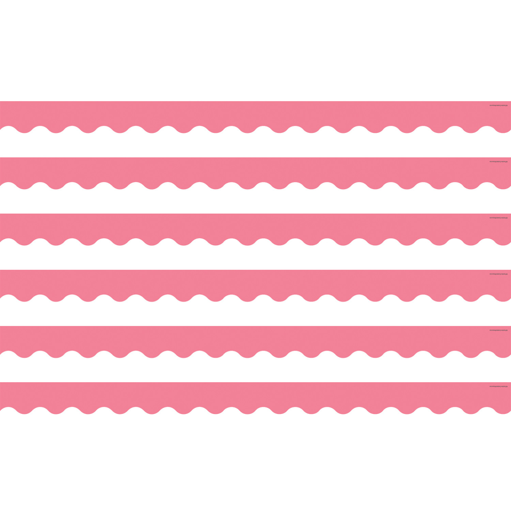 Teacher Created Resources Scalloped Border Trim Packs, 35', Light Pink, Set Of 6 Packs MPN:TCR2147-6