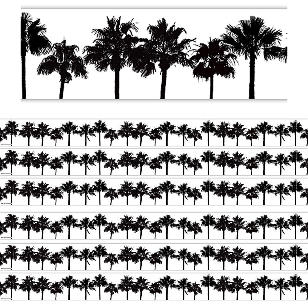 Teacher Created Resources Straight Border Trim, Coco Palms, 35ft Per Pack, Set Of 6 Packs MPN:TCR6774-6