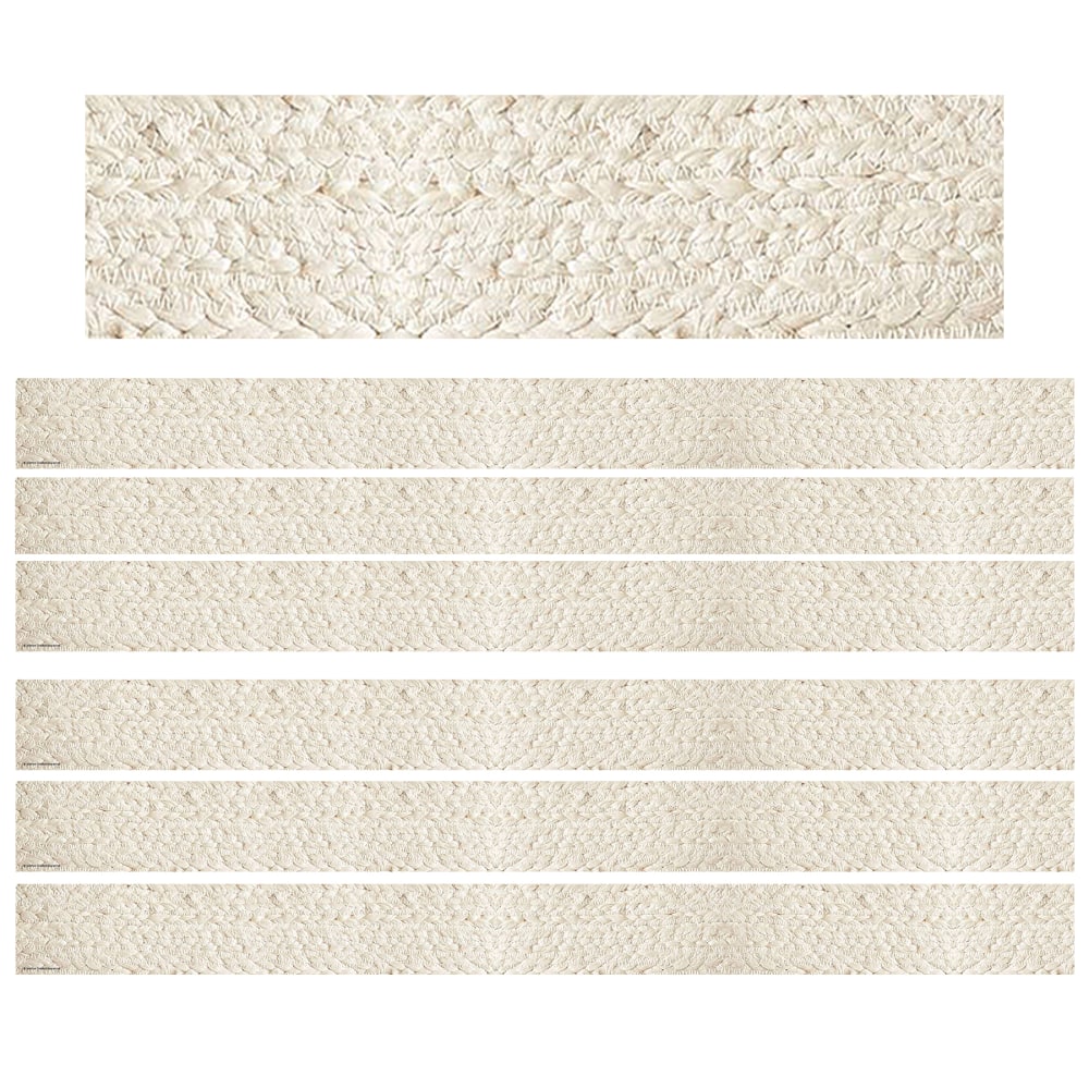 Teacher Created Resources Border Trim, Everyone Is Welcome Woven, 35', Set Of 6 Packs MPN:TCR7127-6