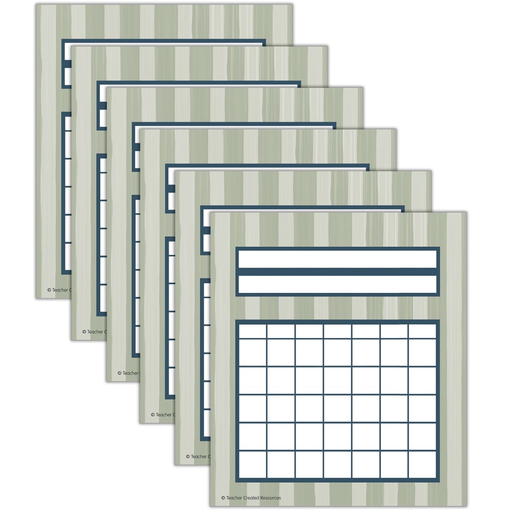 Teacher Created Resources Incentive Charts, 5-1/4in x 6in, Classroom Cottage, All Ages, 36 Charts Per Pack, Bundle Of 6 Packs MPN:TCR7192-6