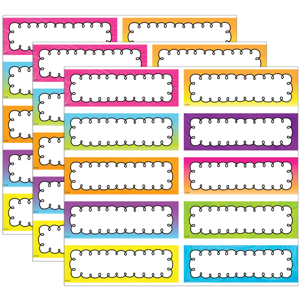 Teacher Created Resources Labels Magnetic Accents, Brights 4Ever, 20 Per Pack, Set Of 3 Packs MPN:TCR77056-3