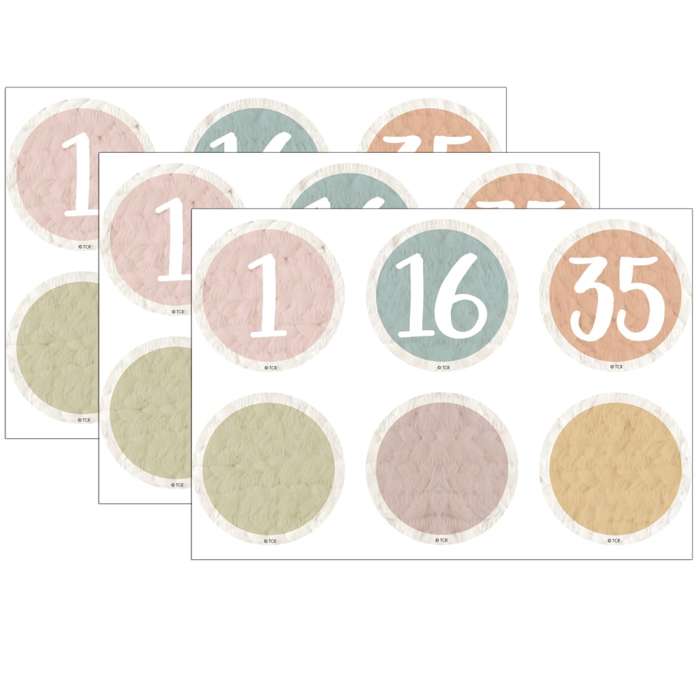 Teacher Created Resources Numbers Magnetic Accents, Everyone is Welcome, 42 Per Pack, Set Of 3 Packs MPN:TCR77060-3