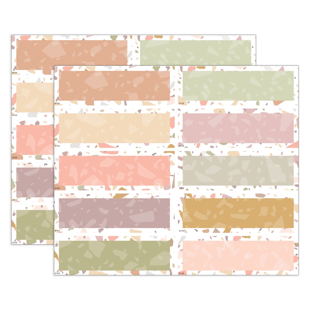 Teacher Created Resources Labels Magnetic Accents, Terrazzo Tones, 20 Per Pack, Set Of 2 Packs MPN:TCR77066-2