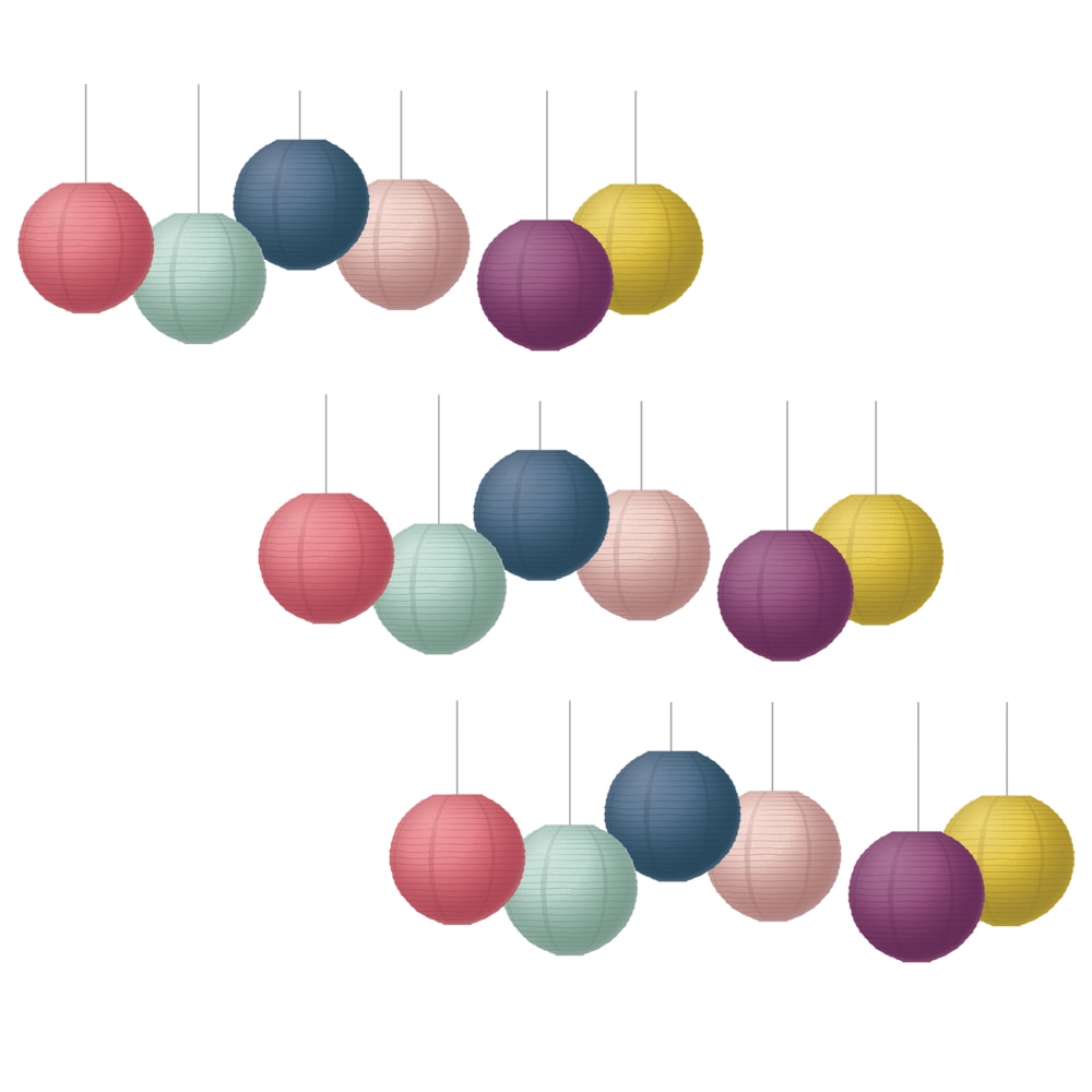 Teacher Created Resources Oh Happy Day 8in Paper Lanterns, 6 Per Pack, 3 Packs MPN:TCR77514-3
