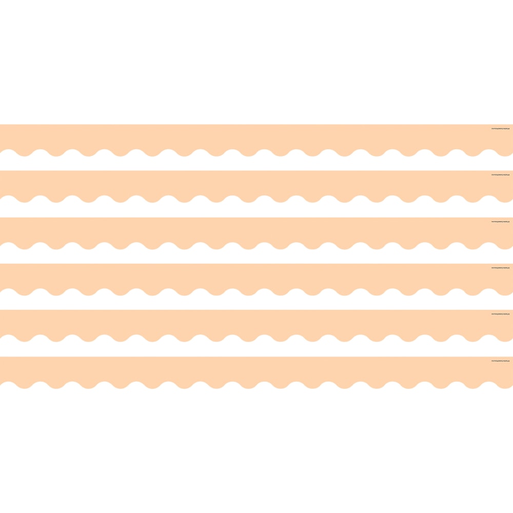 Teacher Created Resources Scalloped Border Trim Packs, 35', Peach, Set Of 6 Packs MPN:TCR8427-6