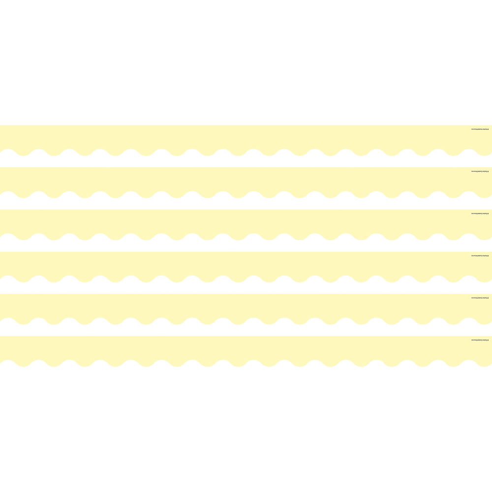 Teacher Created Resources Scalloped Border Trim Packs, 35', Pastel Yellow, Set Of 6 Packs MPN:TCR8429-6