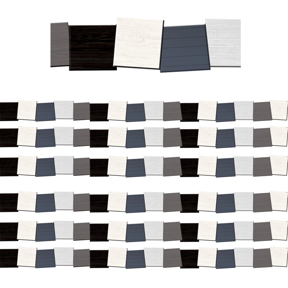 Teacher Created Resources Die-Cut Border Trim, Modern Farmhouse Block, 35' Per Pack, Set Of 6 Packs MPN:TCR8535-6
