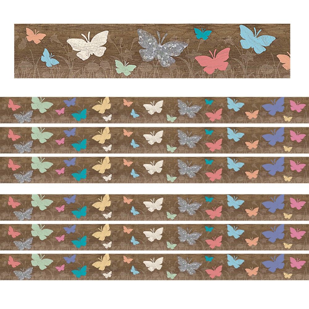 Teacher Created Resources Border Trim, Home Sweet Classroom Spring, 35ft, Set Of 6 Packs MPN:TCR8552-6