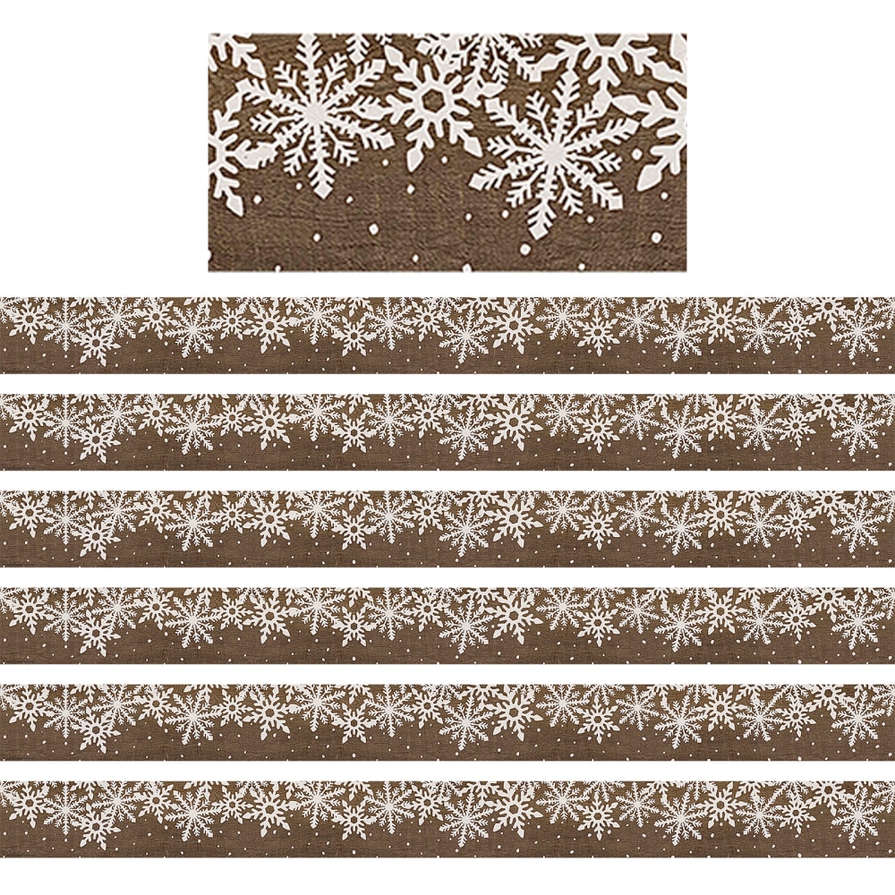 Teacher Created Resources Straight Border Trim, Home Sweet Classroom Winter, 35ft Per Pack, Set Of 6 Packs MPN:TCR8723-6