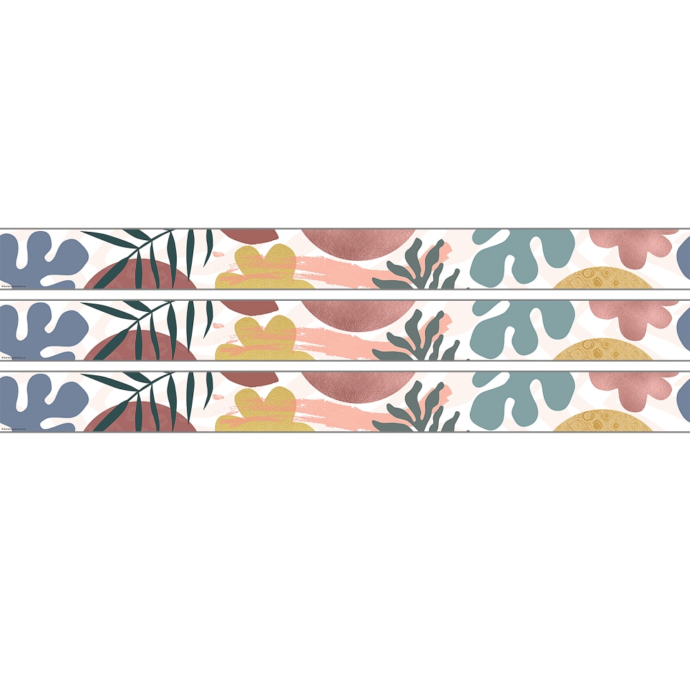 Teacher Created Resources Straight Border Trim Rolls, 50', Wonderfully Wild, Pack Of 3 Rolls MPN:TCR9157-3