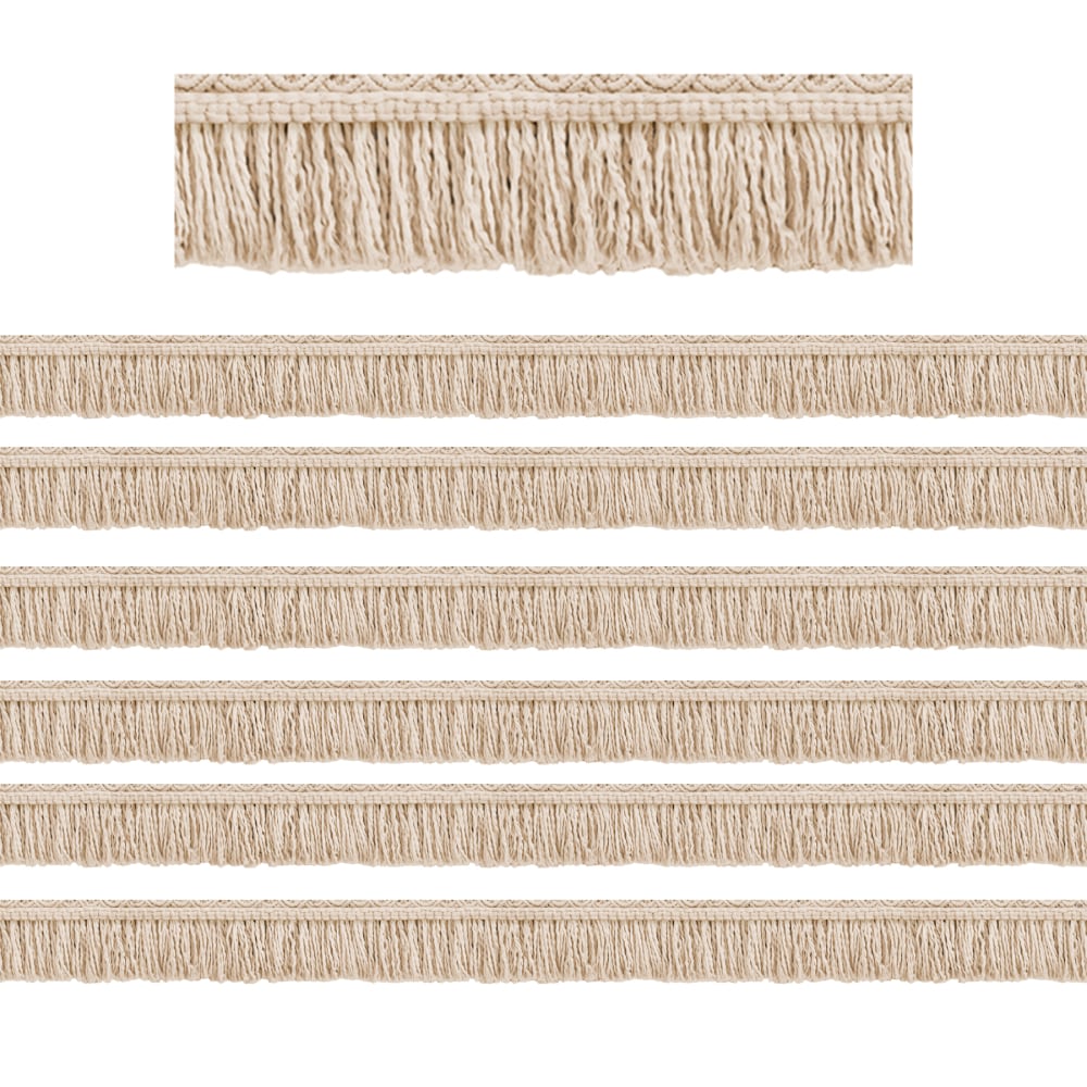 Teacher Created Resources Die-Cut Border Trim, Wonderfully Wild Fringe, 35ft Per Pack, Set Of 6 Packs MPN:TCR9193-6