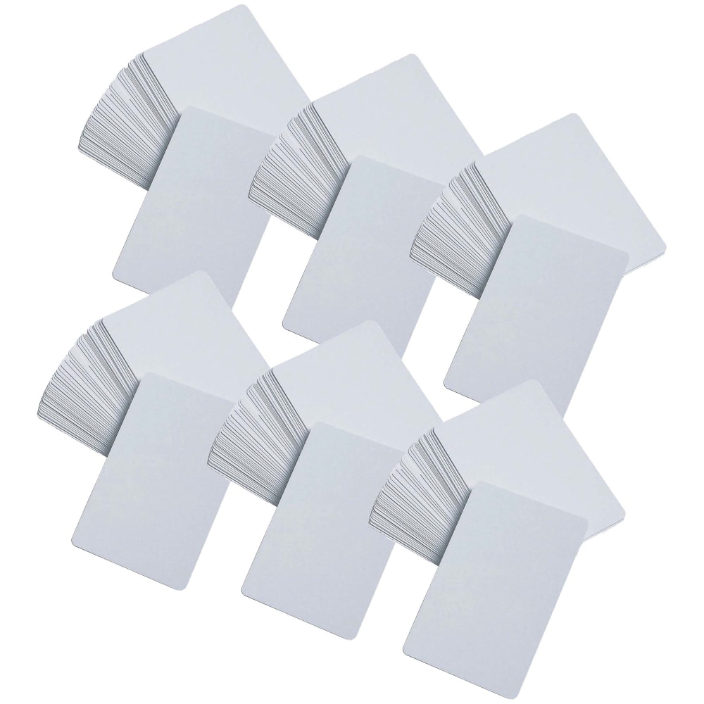 Learning Advantage Blank Playing Cards, 2-1/4in x 3-1/2in, 50 Cards Per Pack, Set Of 6 Packs MPN:CTU7387-6