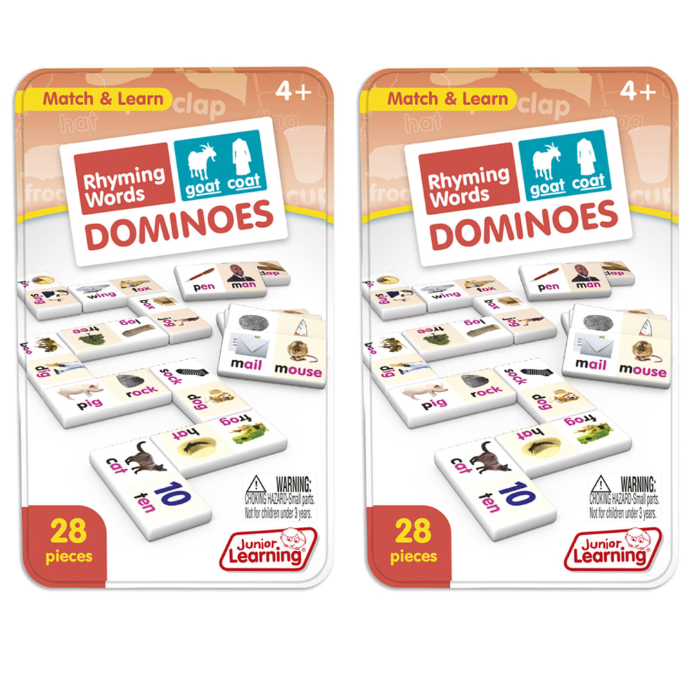 Junior Learning Rhyming Words Dominoes, 2 Sets MPN:JRL490-2